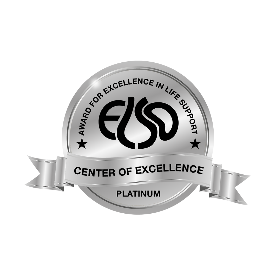 Platinum logo award for excellence in life support