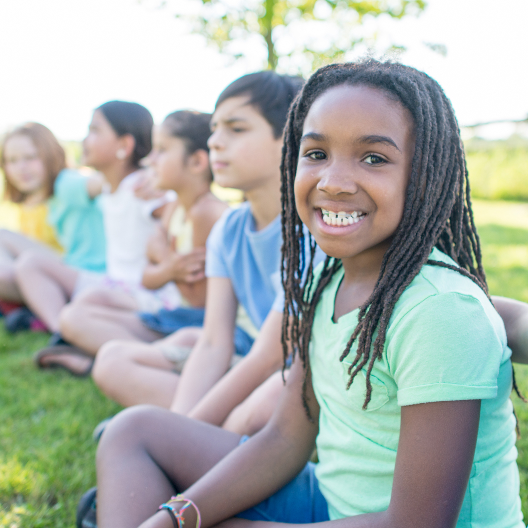 Group of kids outside