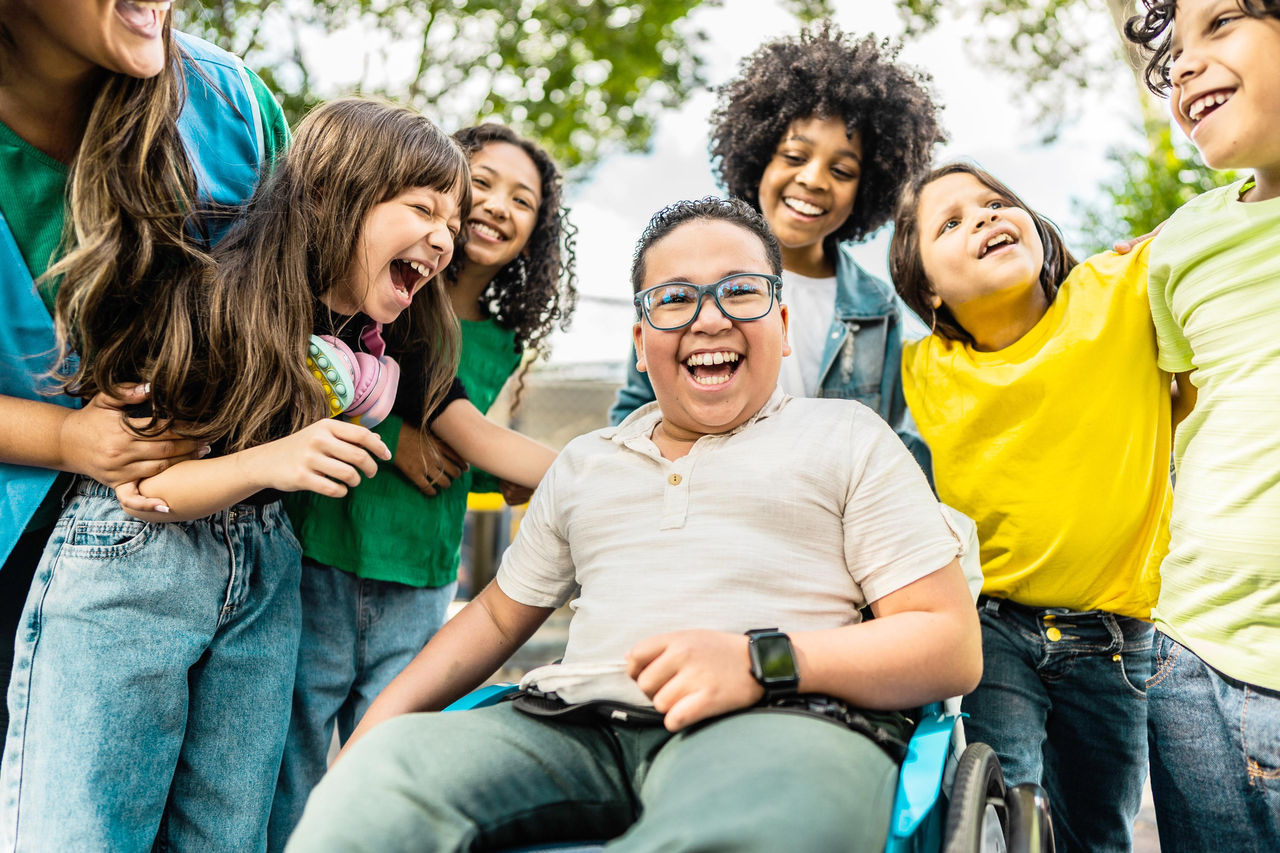 Group of kids outside