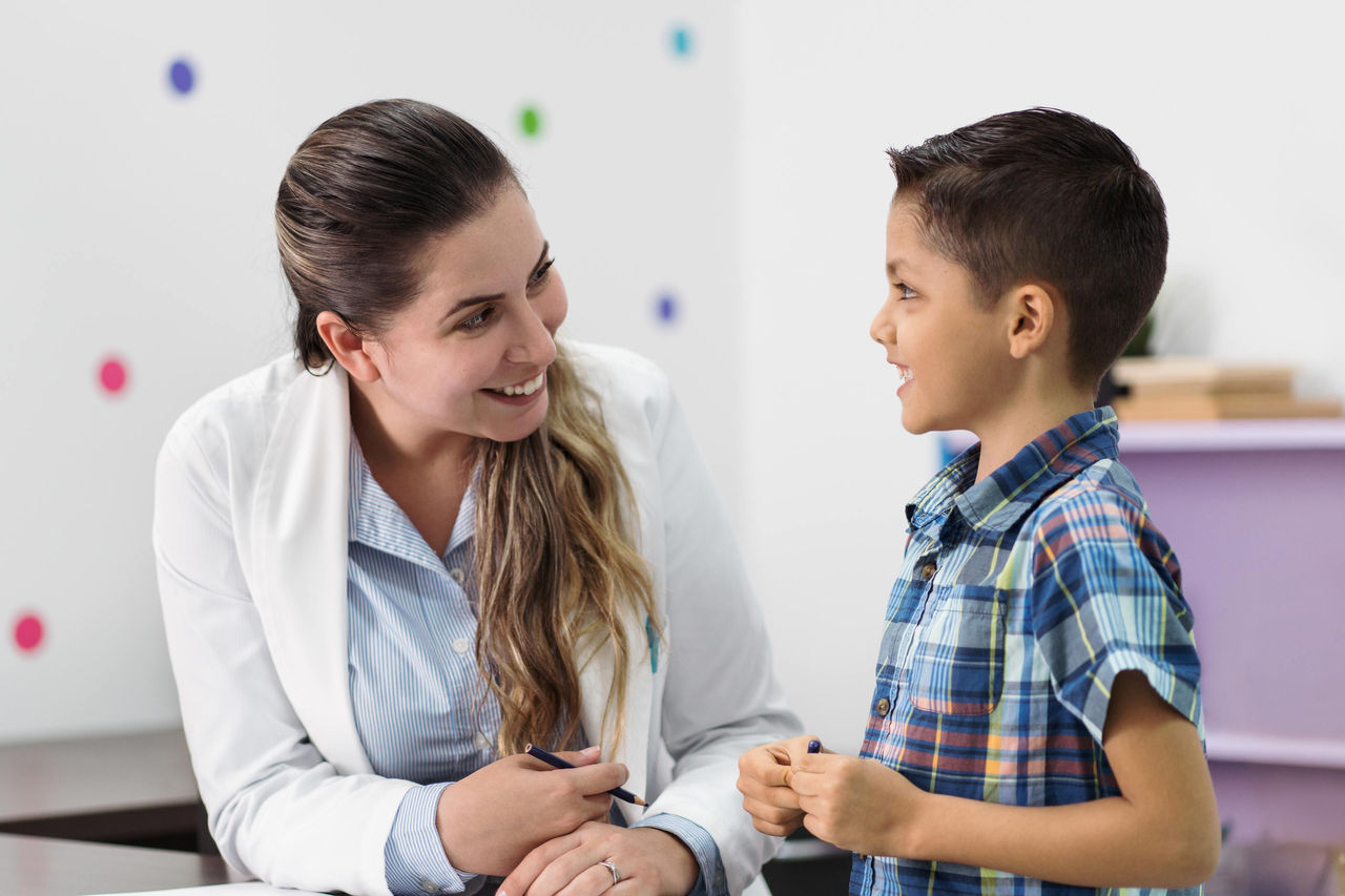 Doctor with child